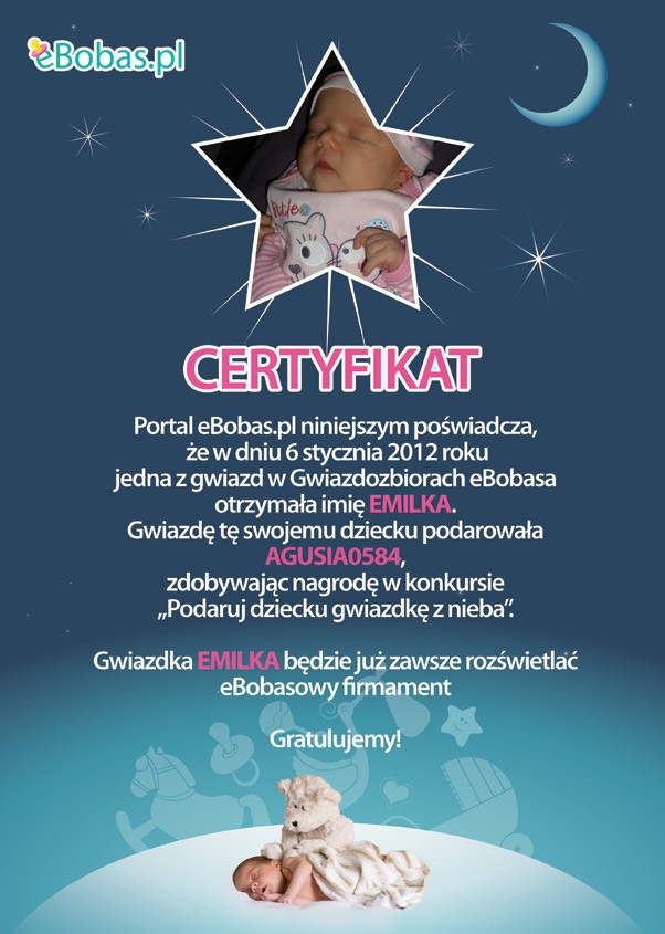 Certyfikat konkursu bożonarodzeniowego 2012       