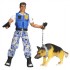 Action Man - agent specjalny z psem obronnym! Jeśli wciśniesz guzik na obroży psa – zacznie szczekać  