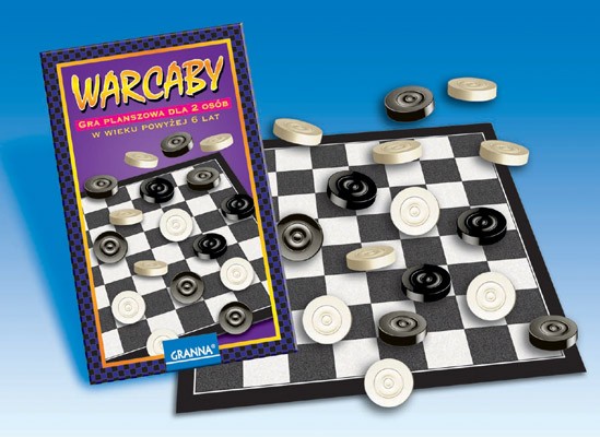 Warcaby (od 6 lat, Granna), wersja mini kosztuje 10 zł. Stara sprawdzona gra planszowa.  