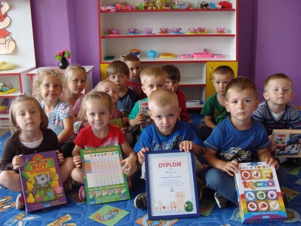 Dzieci z Przedszkola w Radłowie, które w naszym plebiscycie zgromadziło ponad 1,5 tysiąca głosów.  