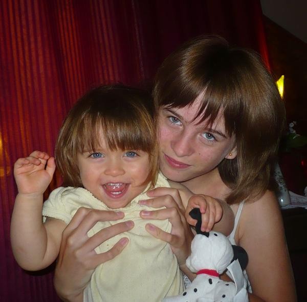 Amelcia z ciocią Marlenką Zmoją ciotusią&#45;&#45;wakacje 2008