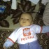Maly kibic Adrianek od urodzenia kibicuje Polsce