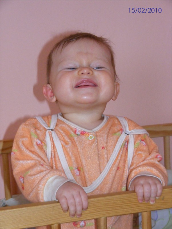 Bezzębny uśmiech ;&#45;&#41; Martynka, 9 miesięcy