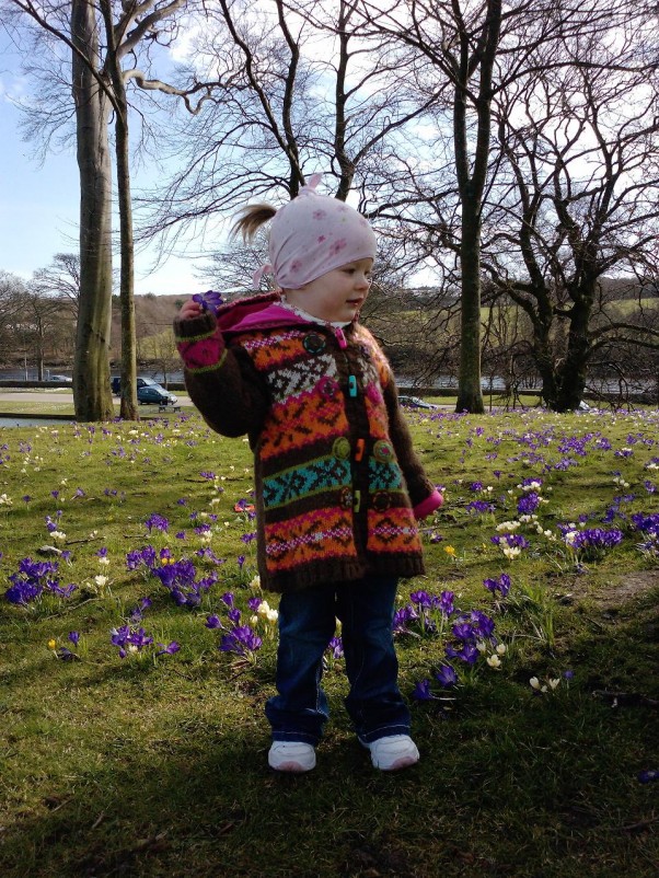 nicola Nicola w Parku pierwsze dni tegorocznej wiosny. Kwiatuszek wsrod kwituszkow.