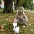 jesienny spacer po parku i zbieranie kasztanów:D