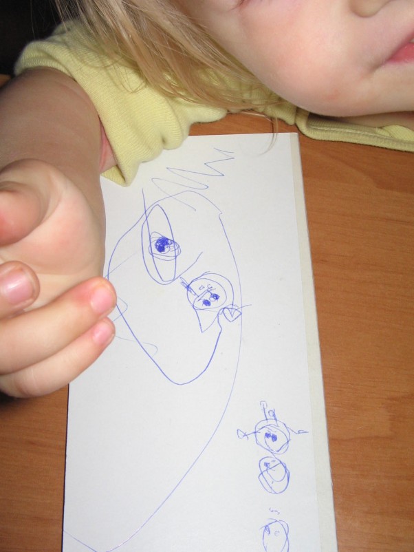 Zdjęcie zgłoszone na konkurs eBobas.pl praca mojej 2,5 letniej cóci,na pytanie co to odpowiedziala tata,!