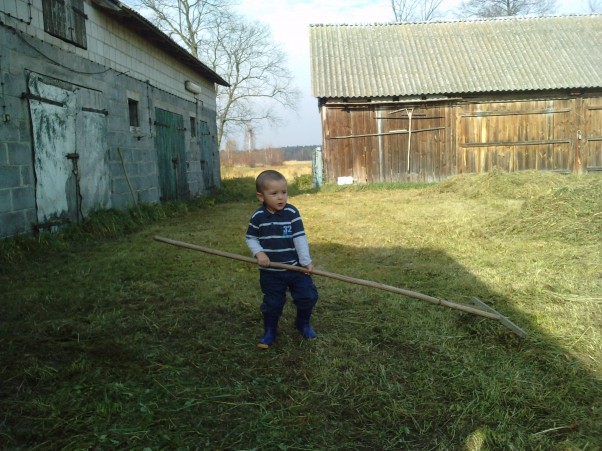 Jasio jesienne porządki.