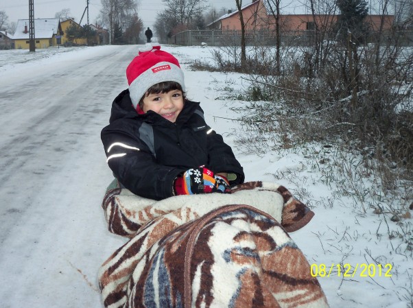 Zdjęcie zgłoszone na konkurs eBobas.pl Na saneczkach