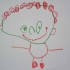 Karolinka &#40;lat 3,5&#41; namalowała portret mamy, podeszła i powiedział &quot;To jest mama i słoneczko dla niej&quot;