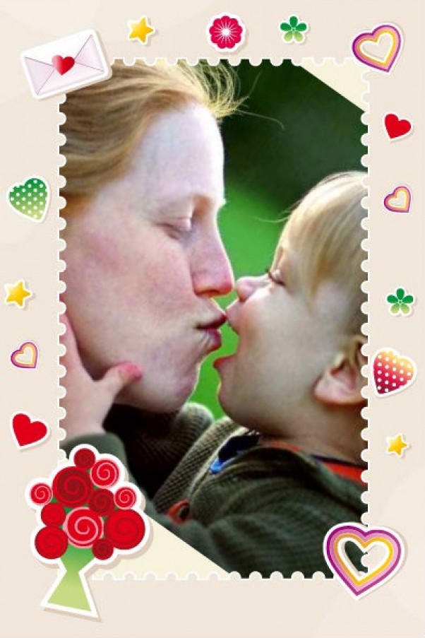 Słodki buziak od mamusi :&#41; Mama i Zosia :&#41;