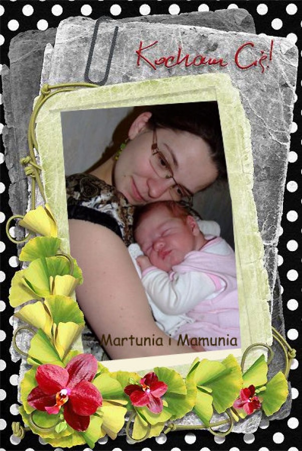 Martunia i Mamunia To wtulenie oznacza tylko jedno &#45; Kocham Cię Mamo, Kocham Cię Córciu!
