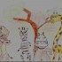 Gabrysia ostatnio oglądając w telewizji bajkę Madagaskar 2 stwierdziła, że narysuje jej bohaterów. Zatrzymałam jej obraz i oto tak powstał ten przepiękny rysunek. 