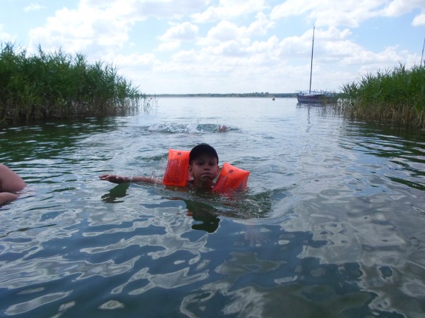 wakacje Gdy lato przychodzi o wodzie Fabianek ciągle mówi i pływać chce się uczyć :&#41;