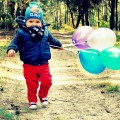 Spacer z balonami