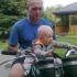 z tatą na motorze