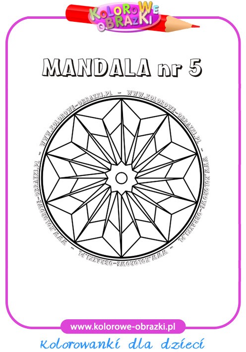 Mandala do kolorowania Kolorowanki mandale