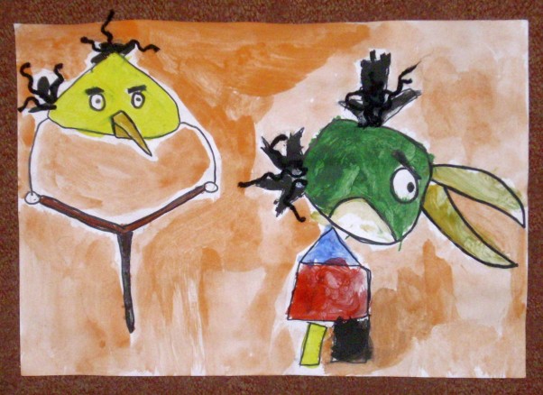 ANGRY BIRDS &#45; WIKTOR 6 lat Marzę by Mikołaj Angry Birds mi podarował,\nDlatego chcę by mój rysunek Mu coś zasugerował...