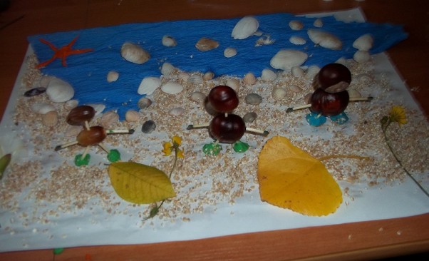 Zdjęcie zgłoszone na konkurs eBobas.pl Wspomnienie wakacji nam morzem wykonane przez 4letniego Mateuszka