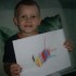 Wiktorek lat 4 i jego śliczny rysunek kolorowa tęcza :&#41;