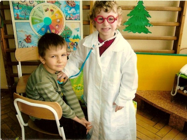 Zdjęcie zgłoszone na konkurs eBobas.pl Mój syn już w przedszkolu wie jaką drogą pójdzie, a i specjalizacja jest juz wybrana:&#41;