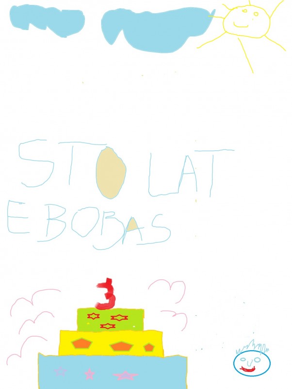 Zdjęcie zgłoszone na konkurs eBobas.pl Dominik lat 7 \nSto lat  ebobasku 