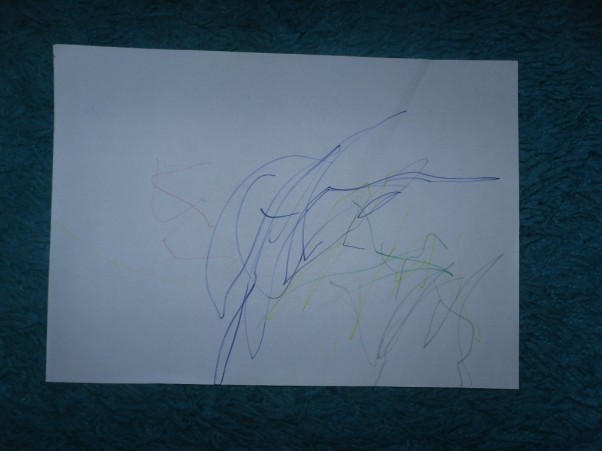 Zdjęcie zgłoszone na konkurs eBobas.pl O  to pierwszy  rysunek mojej  córci Weroniki:&#41;