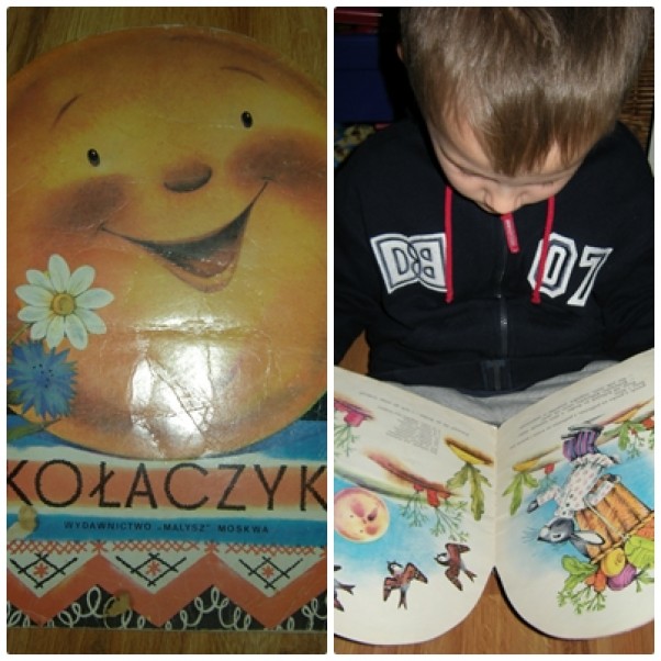 Zdjęcie zgłoszone na konkurs eBobas.pl &quot;Jam kołaczyk, jam kołaczyk,\nJam ze skrzyni wytrzęsiony\nI z pudełka wymieciony ... &quot;\nTak czytała mi moja mama, tak ja czytałam synkowi, a teraz on sam już czyta moją ukochaną książkę z dzieciństwa, którą przekazałam synkowi, a może on kiedyś da ją swoim dzieciom ...\nBartosz lat 7