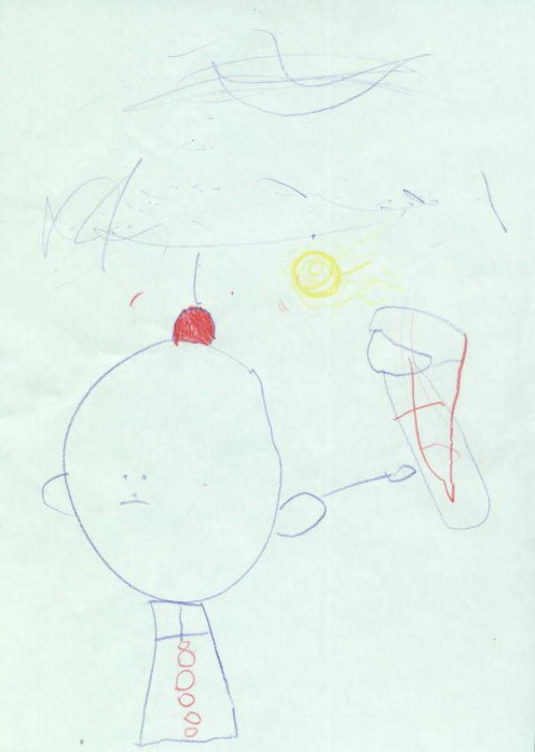 Amelia 3 lata Jeden z pierwszych rysunków Amelki, które przedstawiają już COŚ :&#45;&#41;