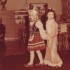 Bal karnawałowy rok 1986. Ja jako krakowianka. Strój uszyty przez moją kochaną babcię ;&#45;&#41;