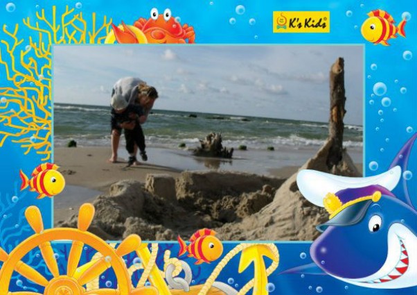 Pocztówka z Darłówka ;&#45;&#41; Kochamy nasze polskie morze :&#45;&#41; Na zdjęciu mały Staś i mamusia :&#45;&#41;