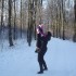 Z mamą na zimowym spacerze.