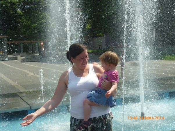 Fontanna w ciepłe dni przy fontannie się chłodzimy,takie weekendy bardzo lubimy:&#45;&#41;