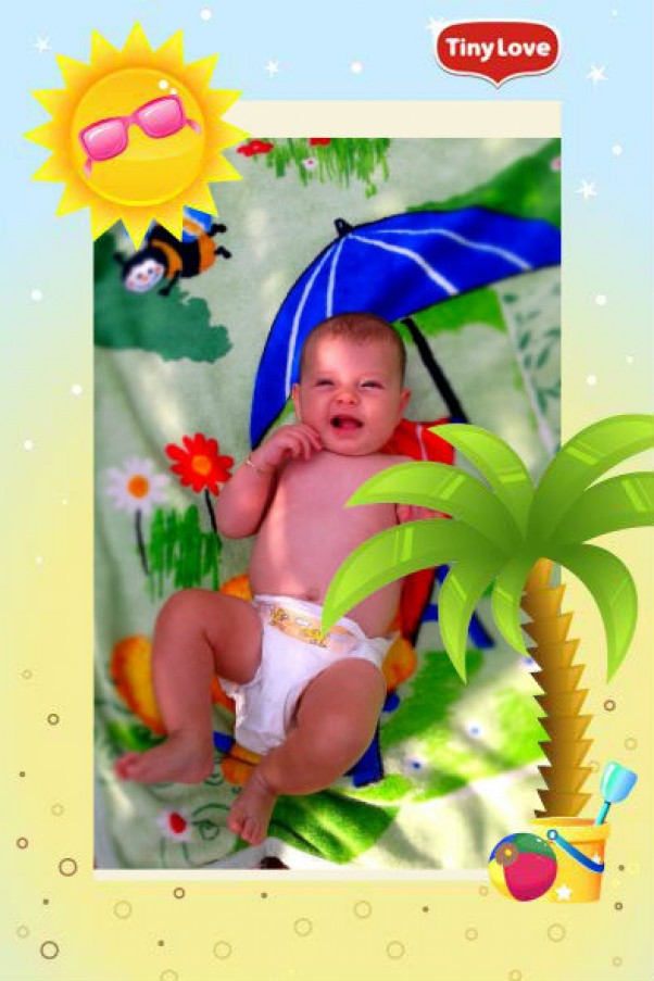 Pola plażuje Pola spod swojego parasola\nwciąż się uśmiecha i raduje,\nna słoneczku łobuzuje.\n\n