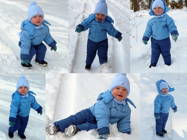 Zdjęcie zgłoszone na konkurs eBobas.pl Szaolne zabawy na śniegu, pełne radości, uśmiechu i zadowolenia Oskarka :&#41;
