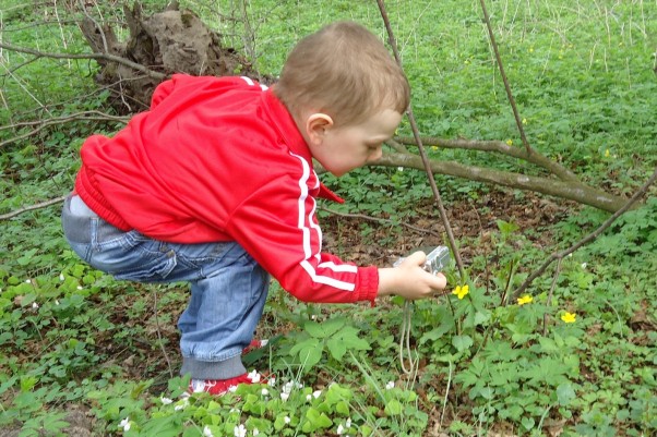 Zdjęcie zgłoszone na konkurs eBobas.pl Wiosnę kochamy, \njej oznak szukamy.\nNa drzewach, na polach, w trawie zielonej, \na kiedy znajdziemy to uwieczniamy \nkolory i chwile wręcz wymarzone. 
