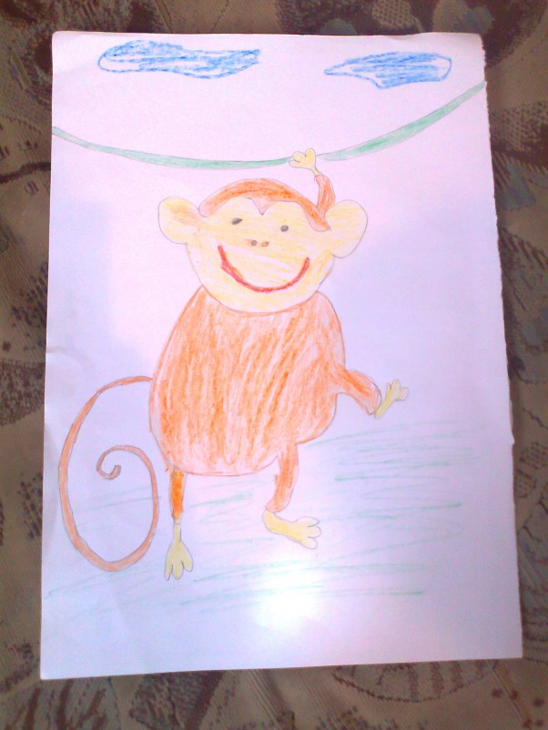 Zdjęcie zgłoszone na konkurs eBobas.pl 4 Letni Patryk!\nSynek uwielbia chodzić do Zoo a najbardziej Małpki,wiec zawsze gdy wracamy to musi narysować  jakiegoś zwierzaka!