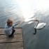 na mazurskim jeziorze spotkałem przyjaciela, próbowałem nawet się z nim porozumieć na migi....