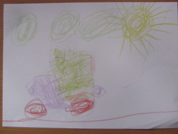 List do Mikołaja Adrian 4,5 roku  Adrian miłośnik samochodów 