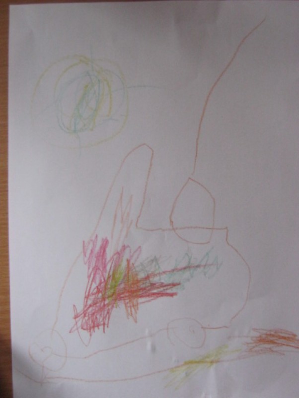 List do Mikołaja Arusia 3 lata Aruś w swoim liście prosi świętego Mikołaja o traktorka, a tak oto wygląda jego dzieło:&#41;