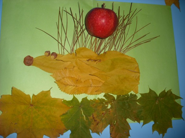 Zdjęcie zgłoszone na konkurs eBobas.pl Spacerujący jeż ,który znalazł jabłuszko\nNataniel 2,5 roku