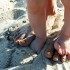 pierwsze kroczki na plaży