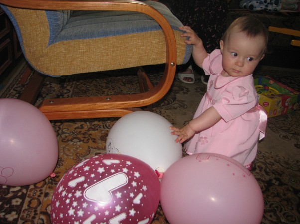 Natalia Na roczku Natalka miała dużo baloników:&#41;