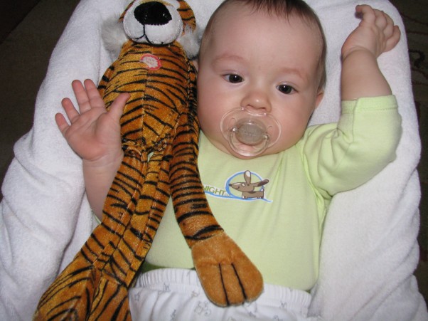 Natalka  Natalka przed snem ze swoim tygrysem no i oczywiście musi być smok.