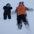 My się zimy nic, a nic nie boimy!!! Wspólnie z młodszym bratem Aniołki na śniegu robimy :&#41;