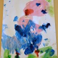Świnka Peppa namalowana przez niespełna 3 letnia Julię.
