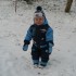 Pierwszy spacerek Kacperka po śniegu:&#41;&#41;