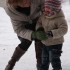 Tymo z bają Kysią bawi się na śniegu ;&#41; 