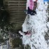 Córeczka prosiła o więcej śniegu, więc tatuś jej załatwił, ze popadał śnieg 