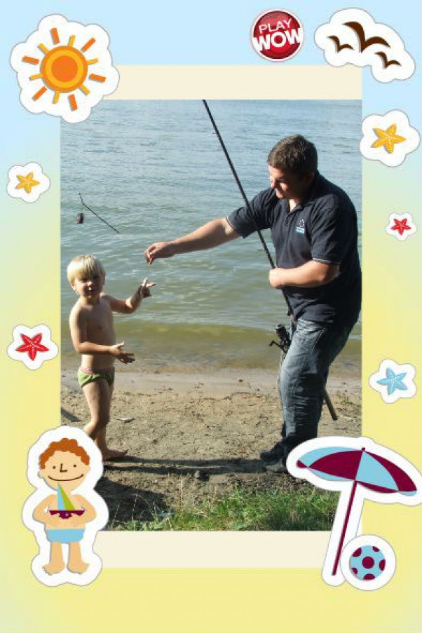 Arturek na rybach Wyprawa na ryby z tatą to także wspaniała atrakcja wakacyjna.