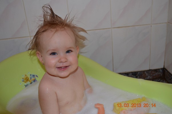 Zdjęcie zgłoszone na konkurs eBobas.pl Uwielbiam się kąpać :&#41;